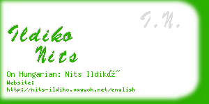 ildiko nits business card